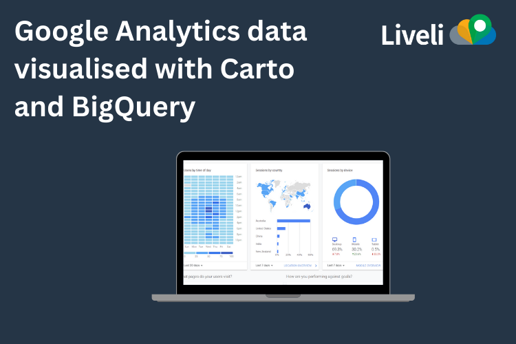 Google Analytics data visualised with CARTO and BigQuery